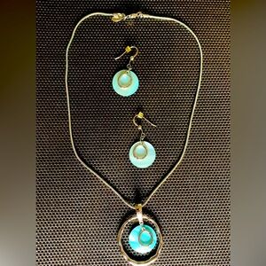 Lia Sophia Out to Sea Necklace and Matching Earrings